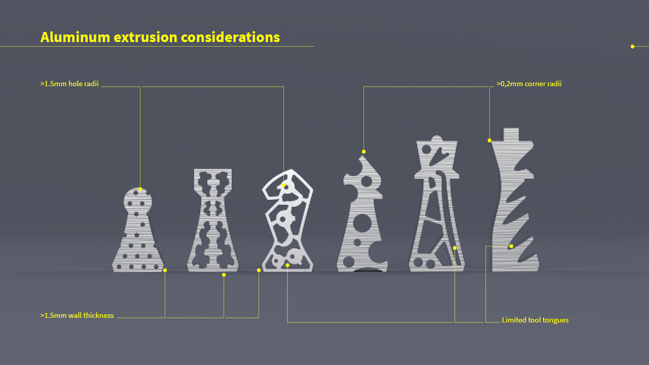 Illustration explaining considerations to wall thickness, radii and tooling