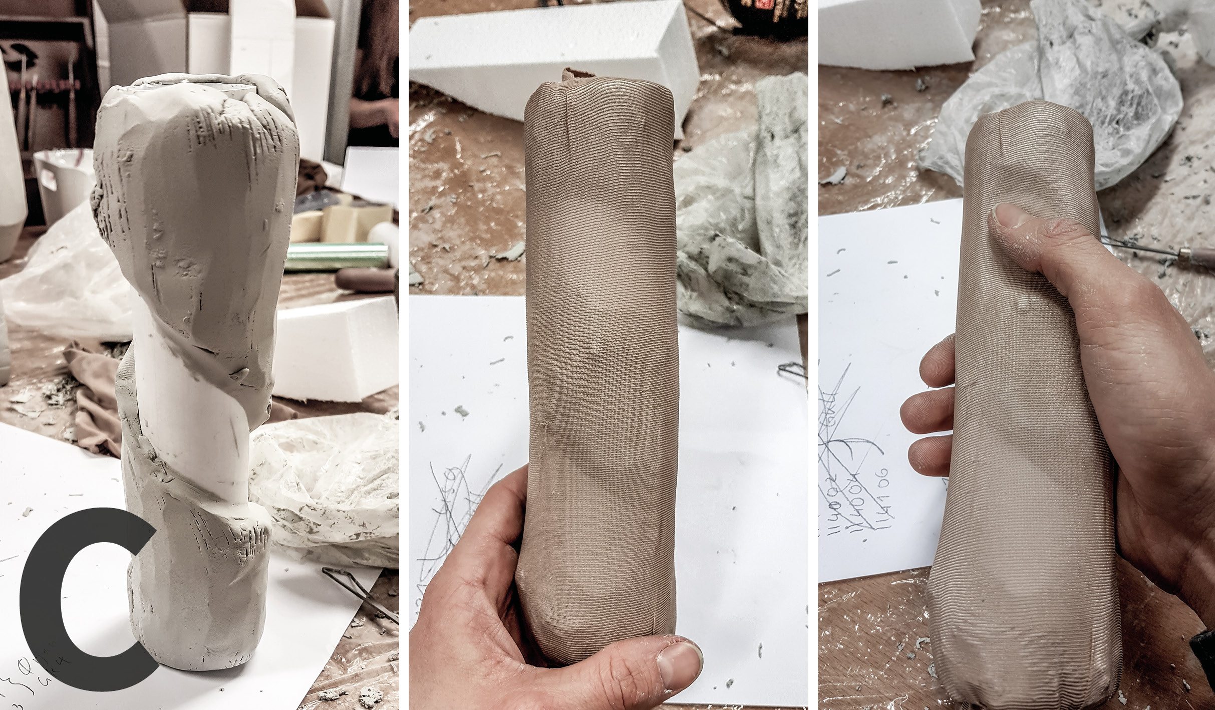 Third clay sketch model